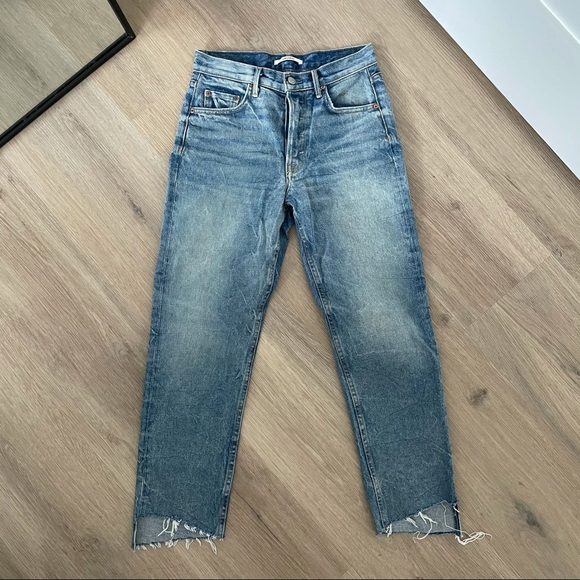 GRLFRND Helena High-Rise Straight Denim - Picture 1 of 6